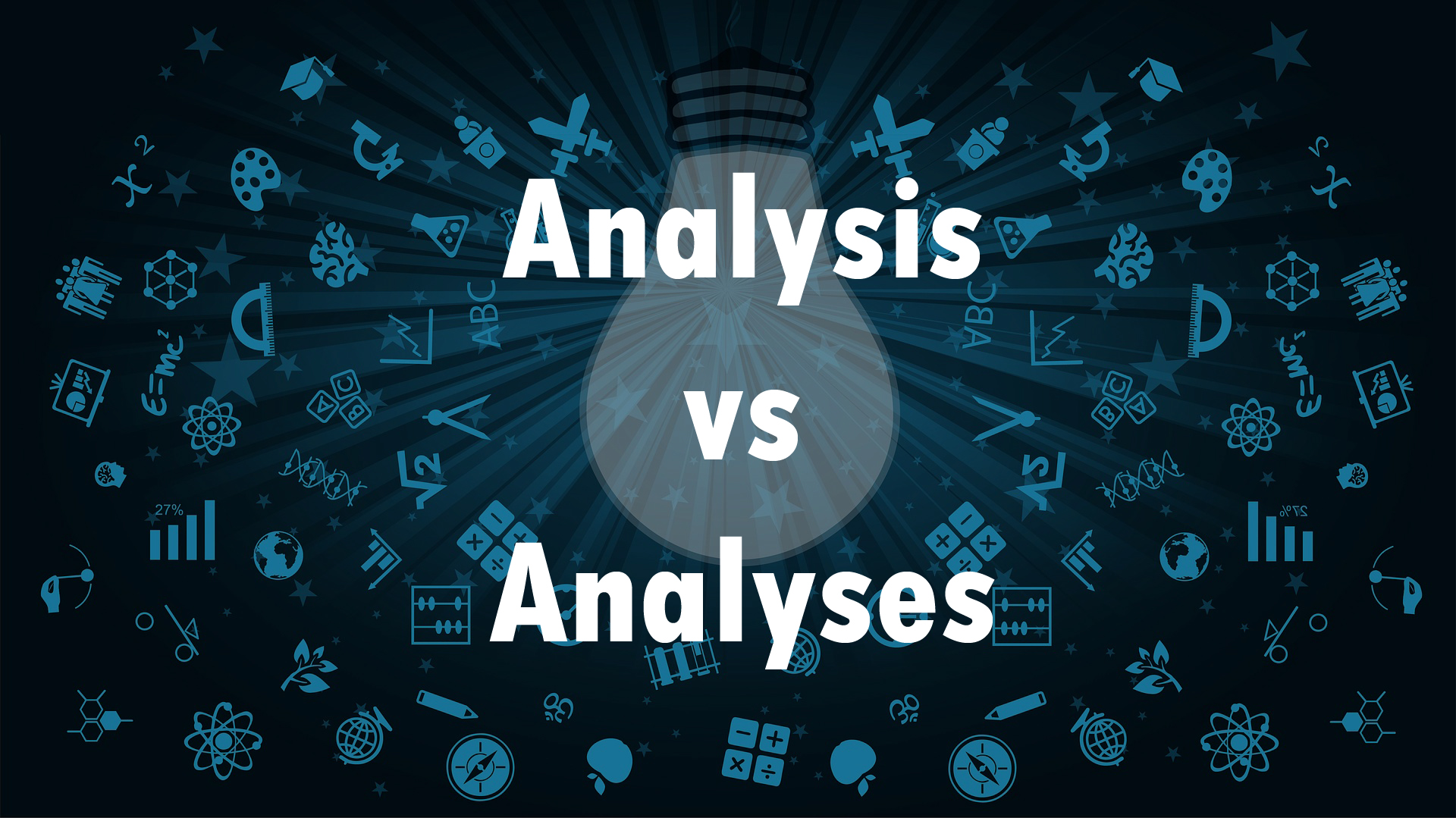 The Plural of Analysis