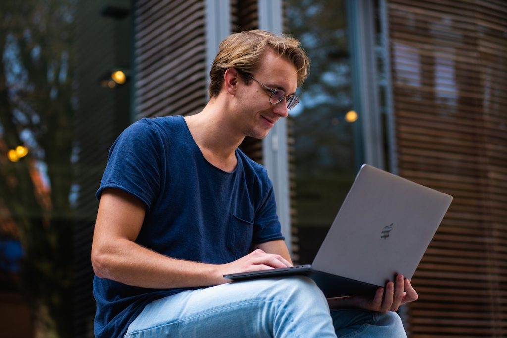 student studying